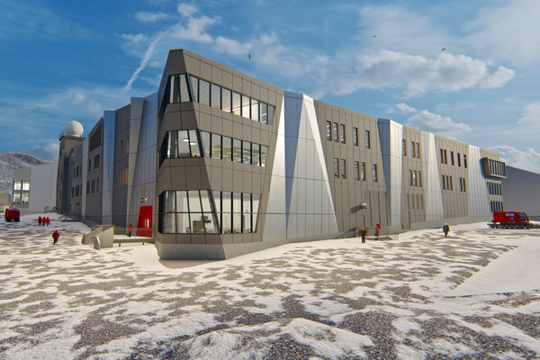 One of the proposed designs to refurbish and update the McMurdo base.