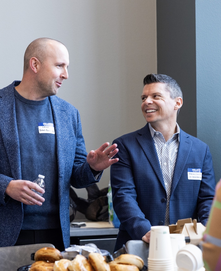 Nick LaFollette, Construction Manager at Shaw Construction, and Brian Lopez, Principal at OZ Architecture