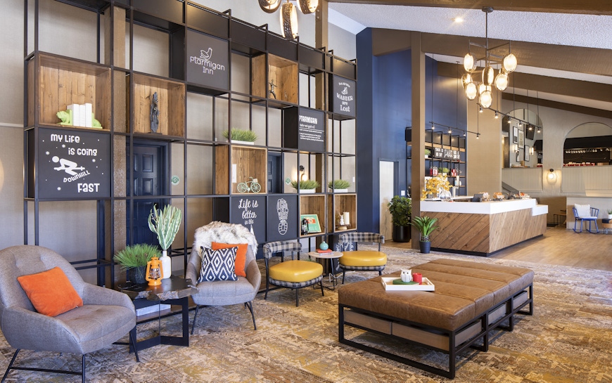 Gravity Haus Steamboat lobby | Photo by James Ray Spahn