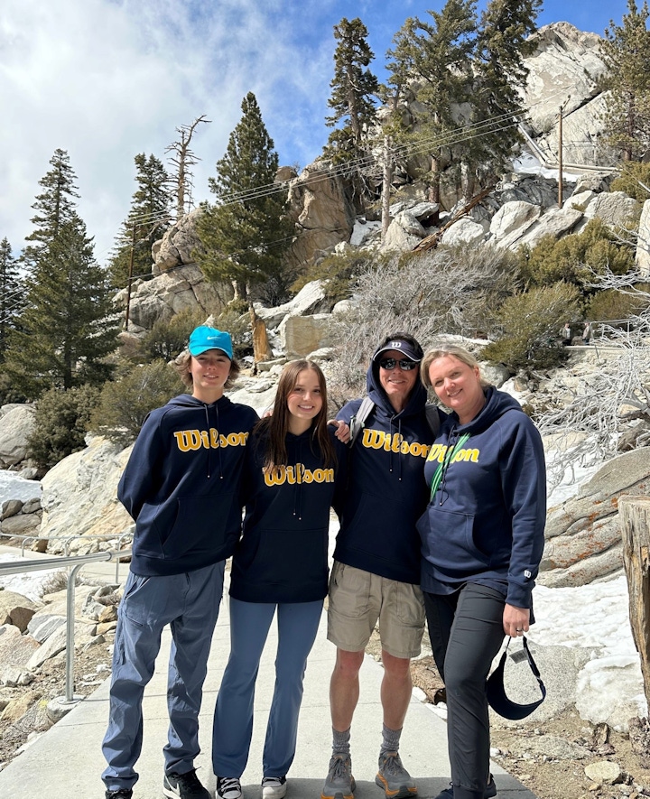 Rob and family at Indian Wells, CA